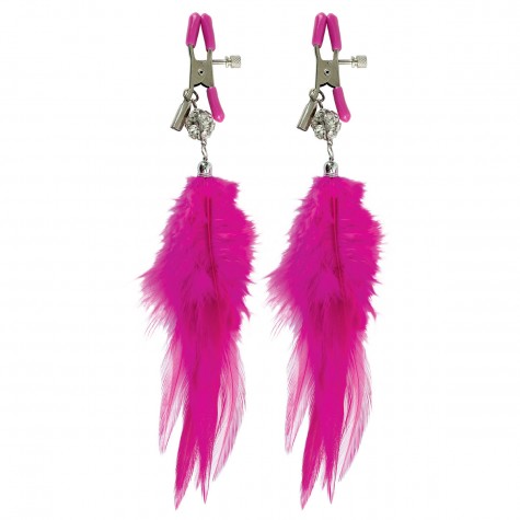 Зажимы для сосков с перьями Fancy Feather Nipple Clamps